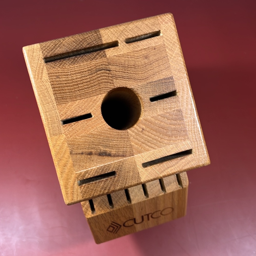 CUTCO 13 SLOTS GALLEY SET WOODEN KNIFE BLOCK # 1744
